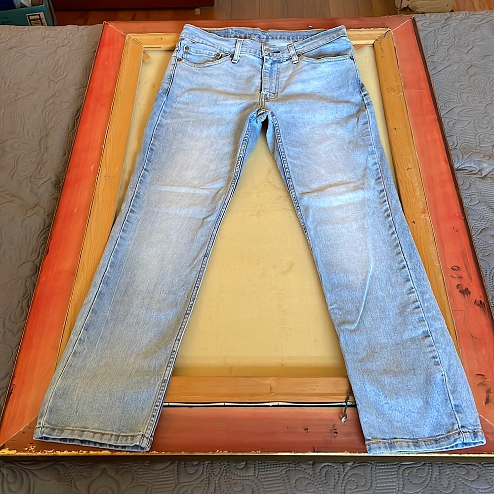 Levi 511 Light Wash Blue Jeans - 32W 29L